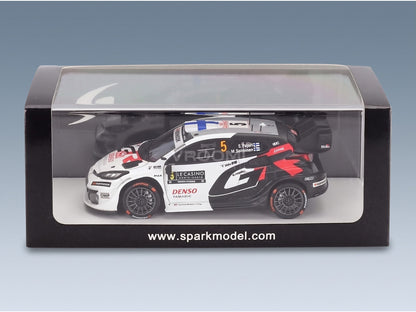 Toyota Yaris GR Hybrid Rally1 Toyota Gazoo Racing WRT No. 5 Sami Pajari Marko Salminen Rally Monte Carlo 2025 Spark Model 1:43 scale model - original packaging