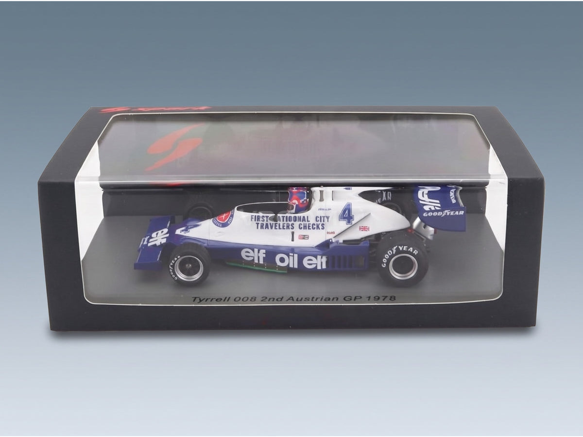 Tyrrell 008 No. 4 2nd Austrian GP Patrick Depailler 1978 Spark Model 1:43 scale model - original packaging
