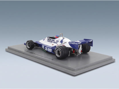 Tyrrell 008 No. 4 2nd Austrian GP Patrick Depailler 1978 Spark Model 1:43 scale model - rear three-quarter view