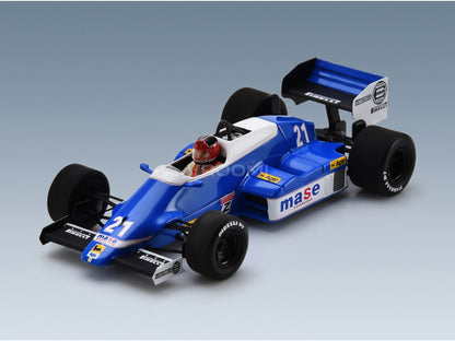 Osella FA1F No. 21 Piercarlo Ghinzani Brazilian GP 1986 Spark Model 1:43 scale model - front three-quarter view