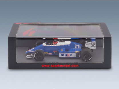 Osella FA1F No. 21 Piercarlo Ghinzani Brazilian GP 1986 Spark Model 1:43 scale model - original packaging