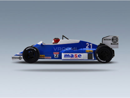 Osella FA1F No. 21 Piercarlo Ghinzani Brazilian GP 1986 Spark Model 1:43 scale model - side view