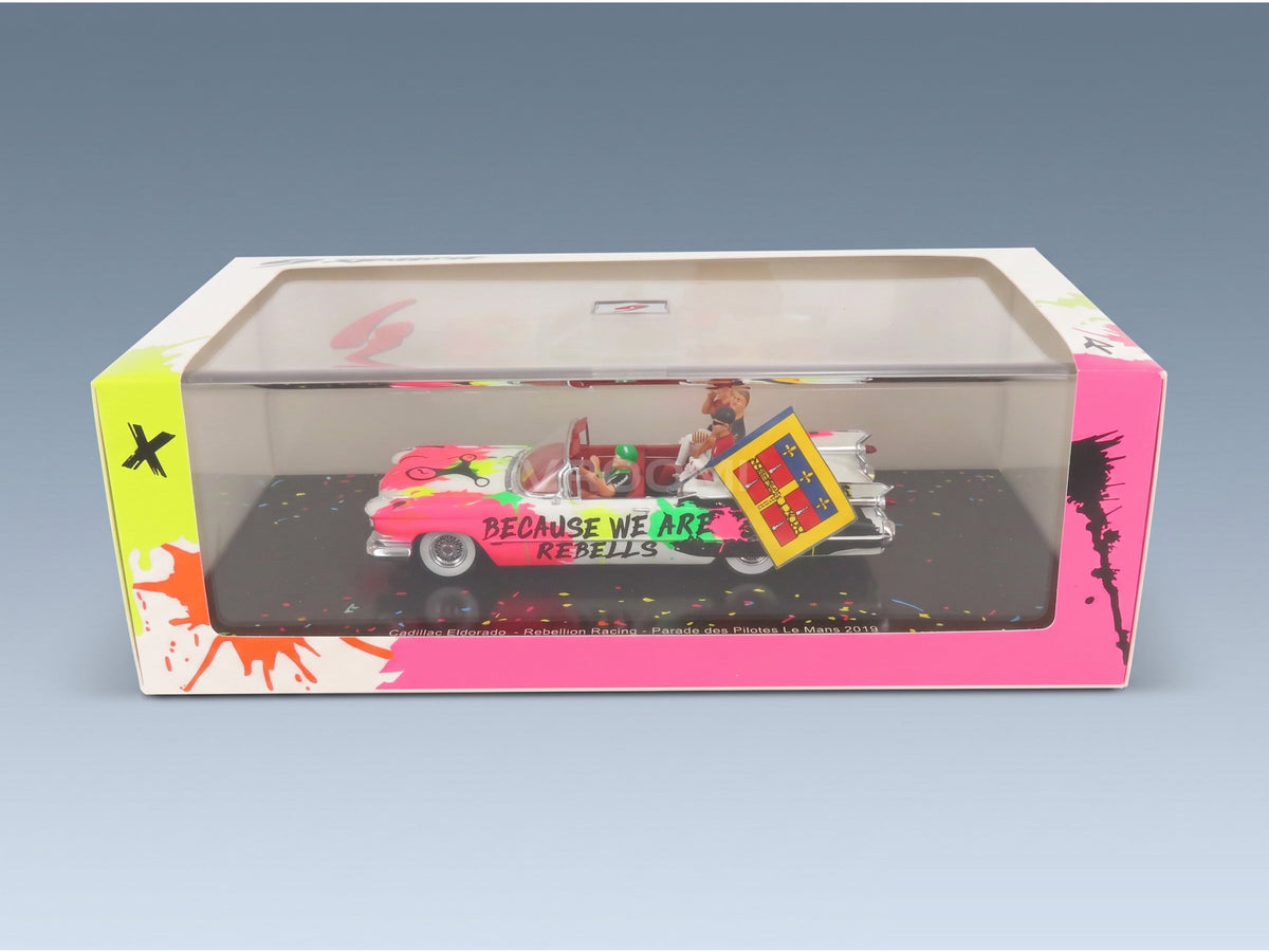 Cadillac Eldorado Biarritz Cabriolet Parade des Pilotes Team Rebellion Racing T. Laurent G. Menezes N. Berthon 24h Le Mans 2019 Spark Model 1:43 scale model - original packaging