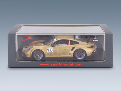 Porsche 911 992 GT3 Cup Porsche Motorsport No. 911 Timo Glock Porsche Supercup 2023 Spark Model 1:43 scale model - original packaging