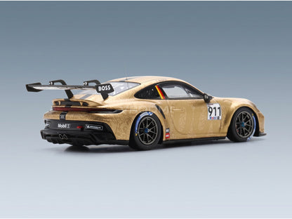 Porsche 911 992 GT3 Cup Porsche Motorsport No. 911 Timo Glock Porsche Supercup 2023 Spark Model 1:43 scale model - rear three-quarter view