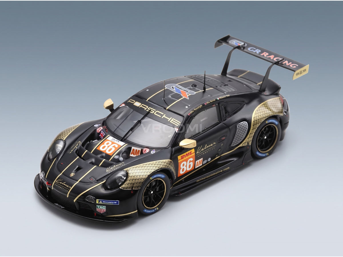 Porsche 911 992 RSR-19 GR Racing No. 86 Wainwright Pera Barker 8h Bahrain 2023 Spark Model 1:43 scale model - front three-quarter view