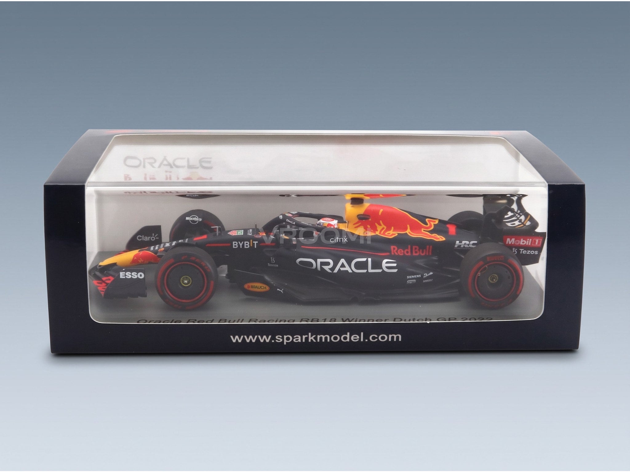 Red Bull RB18 Oracle Red Bull Racing No. 1 Max Verstappen Winner Dutch GP World Champion 2022 Spark Model 1:43 scale model - original packaging