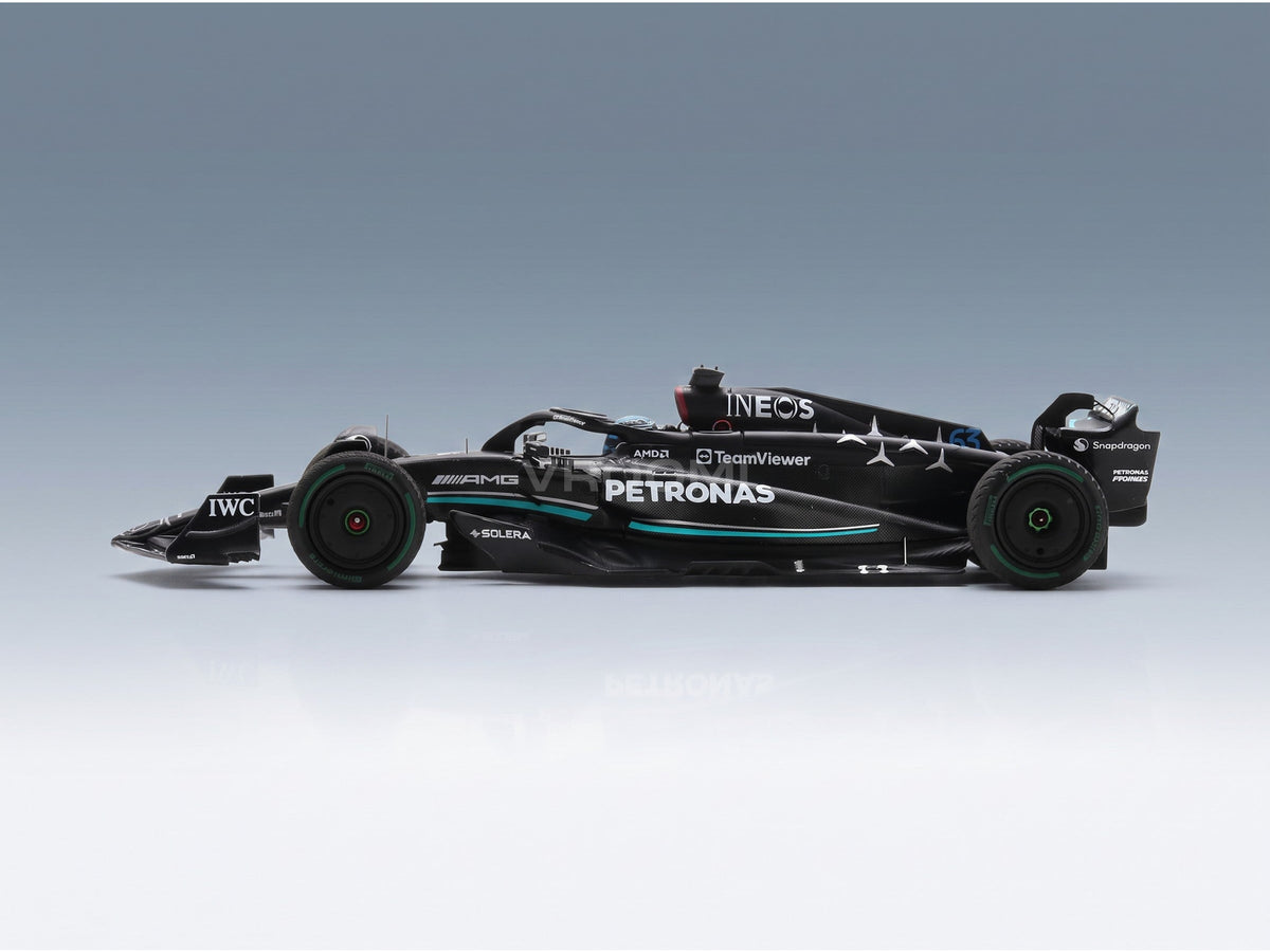Mercedes F1 W14 Team Mercedes-AMG Petronas Formula One No. 63 5th Monaco GP 2023 George Russell Spark Model 1:43 scale model - side view
