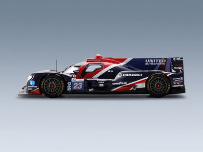 Oreca 07 Gibson United Autosports No. 23 Blomqvist Jarvis Pierson 24h Le Mans 2023 Spark Model 1:43 - side view