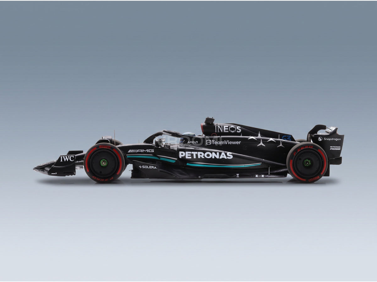 Mercedes F1 W14 Team Mercedes-AMG Petronas Formula One No. 63 3rd Spain GP George Russell 2023 Spark Model 1:43 scale model - side view