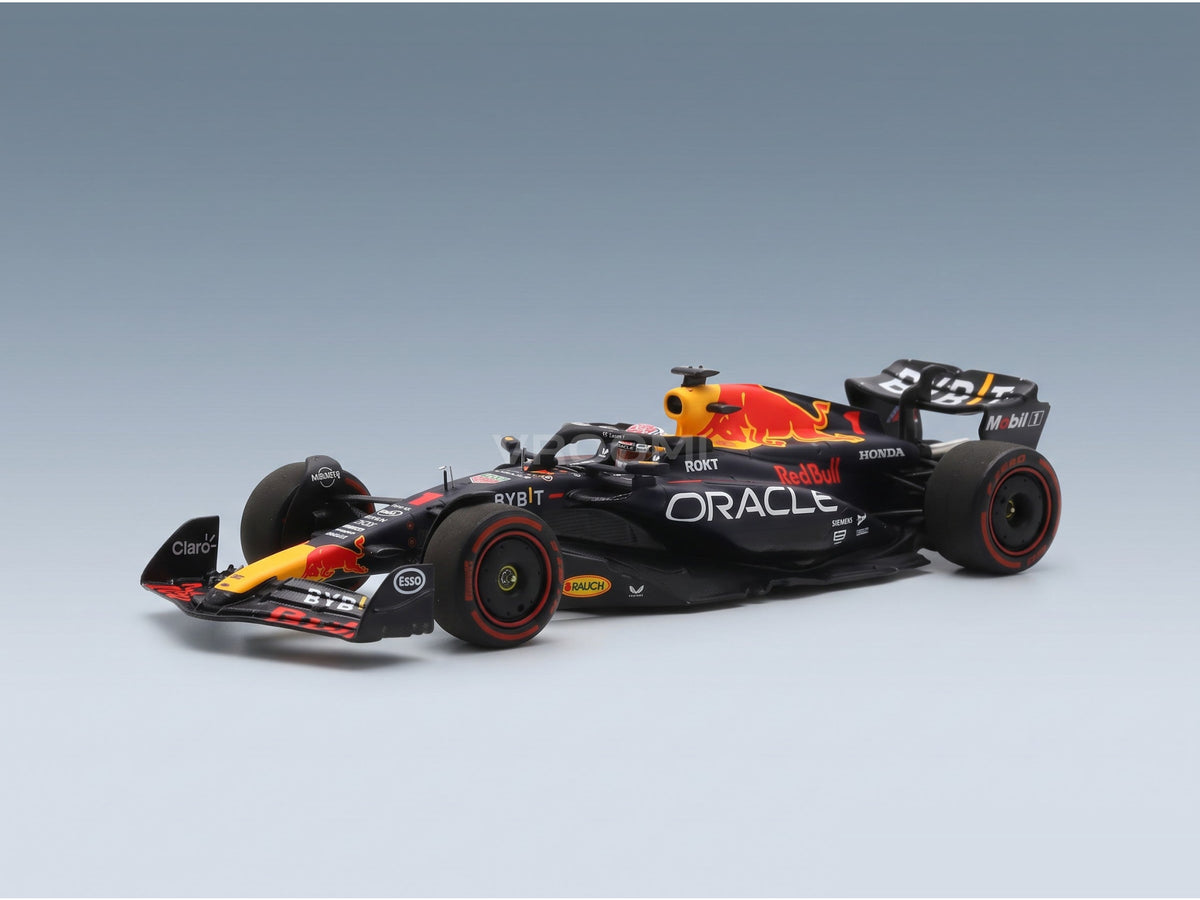 Red Bull RB19 Oracle Red Bull Racing No. 1 Max Verstappen Winner Belgium GP 2023 Spark Model 1:43 scale model - front three-quarter view