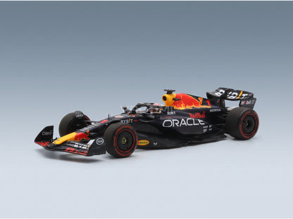 Red Bull RB19 Oracle Red Bull Racing No. 1 Max Verstappen Winner Belgium GP 2023 Spark Model 1:43 scale model - front three-quarter view