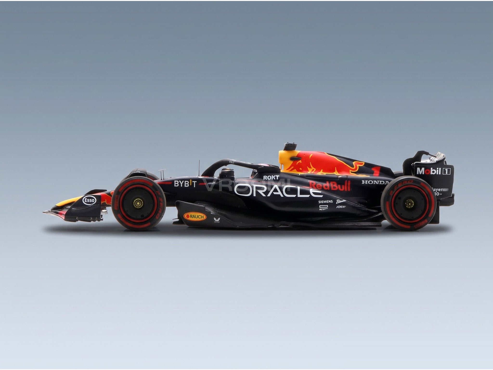 Red Bull RB19 Oracle Red Bull Racing No. 1 Max Verstappen Winner Belgium GP 2023 Spark Model 1:43 scale model - side view