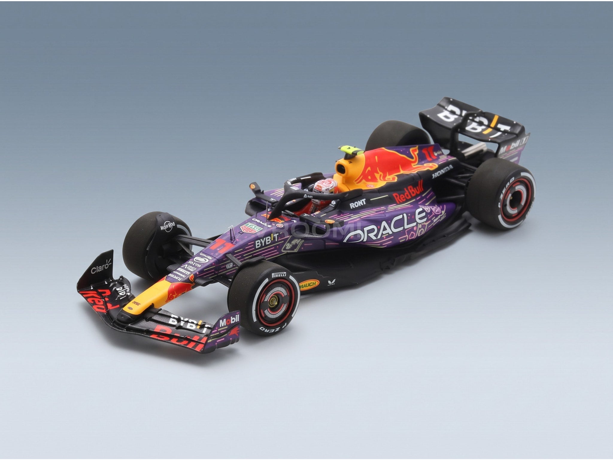 Red Bull RB19 Oracle Red Bull Racing No. 11 3rd Las Vegas USA GP Sergio Perez 2023 Spark Model 1:43 scale model - front three-quarter view