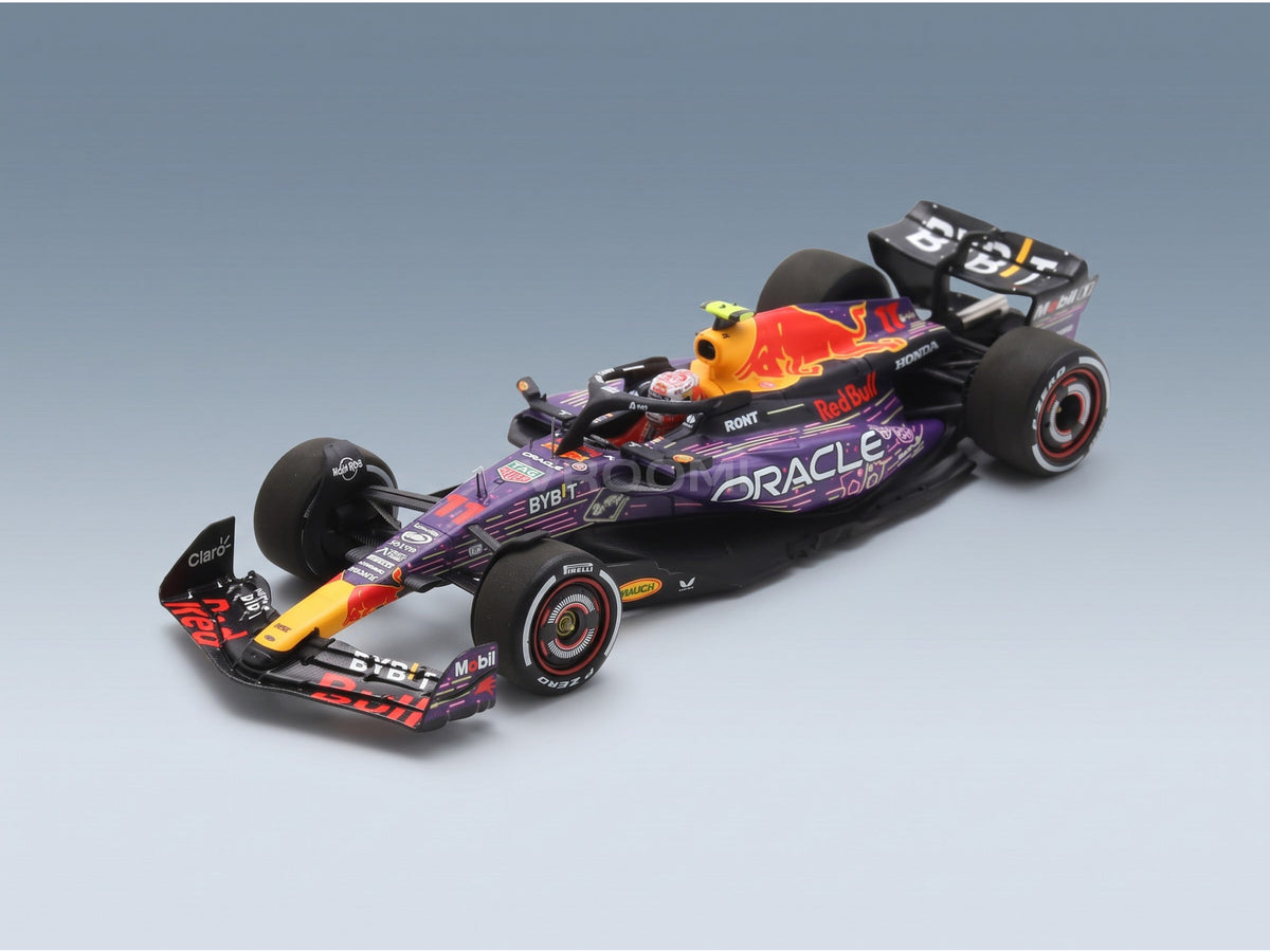 Red Bull RB19 Oracle Red Bull Racing No. 11 3rd Las Vegas USA GP Sergio Perez 2023 Spark Model 1:43 scale model - front three-quarter view