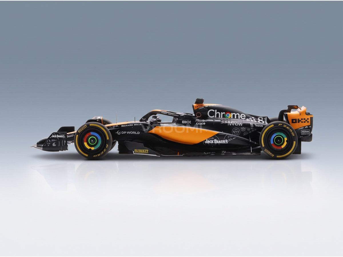 McLaren F1 MCL60 Team McLaren No. 81 Oscar Piastri Las Vegas GP 2023 Spark Model 1:43 scale model - side view