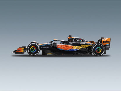 McLaren F1 MCL60 Team McLaren No. 81 6th Abu Dhabi GP Oscar Piastri 2023 Spark Model 1:43 scale model - side view