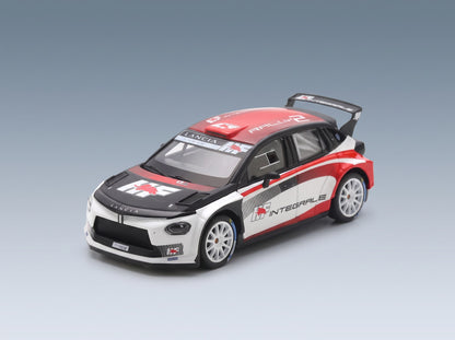 Lancia Ypsilon Rally2 Presentation 2025 Spark Model 1:43 - front three-quarter view