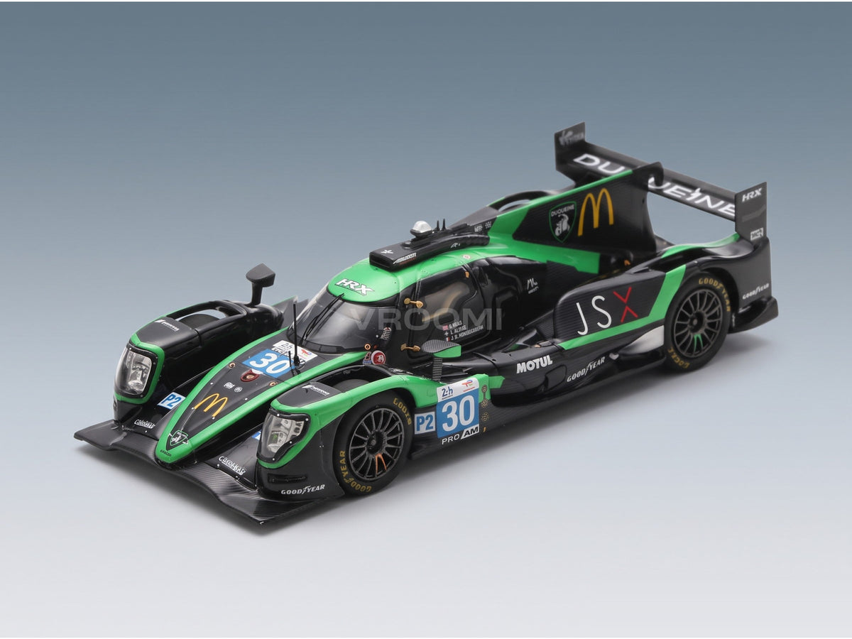 Oreca 07 Gibson Team Duqueine No. 30 Jean Baptiste Simmenauer James Allen John Falb 24h Le Mans 2024 Spark Model 1:43 scale model - front three-quarter view