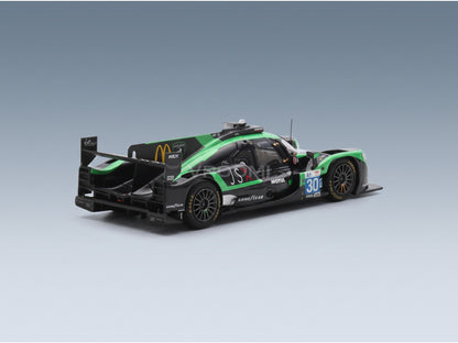 Oreca 07 Gibson Team Duqueine No. 30 Jean Baptiste Simmenauer James Allen John Falb 24h Le Mans 2024 Spark Model 1:43 scale model - rear three-quarter view