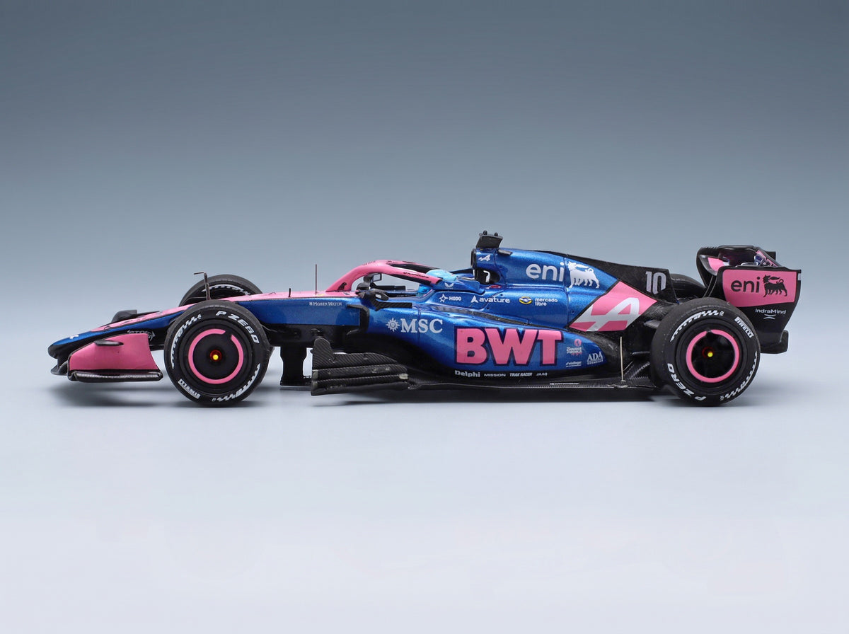 Alpine A526 BWT Alpine Formula One Team No. 10 Pierre Gasly Chinese GP 2026 Spark 1:43 scale model - side view