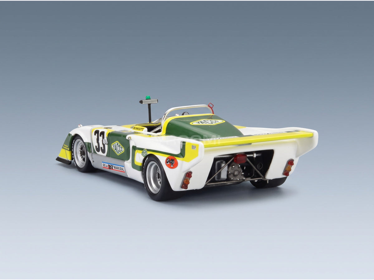 Chevron B36 2.0L S4 Team Societe Racing No. 33 Alain Dechelette Charles Dechelette Marcel Tarres 24h Le Mans 1979 Spark Model 1:43 scale model - rear three-quarter view