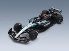 Mercedes W15 EQ Performance AMG Petronas Motorsport No. 63 George Russell Bahrain GP 2024 Spark Model 1:43 - front three-quarter view