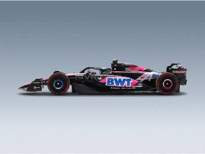 Alpine A524 BWT Alpine F1 Team No. 10 Pierre Gasly Bahrain GP 2024 Spark Model 1:43 scale model - side view