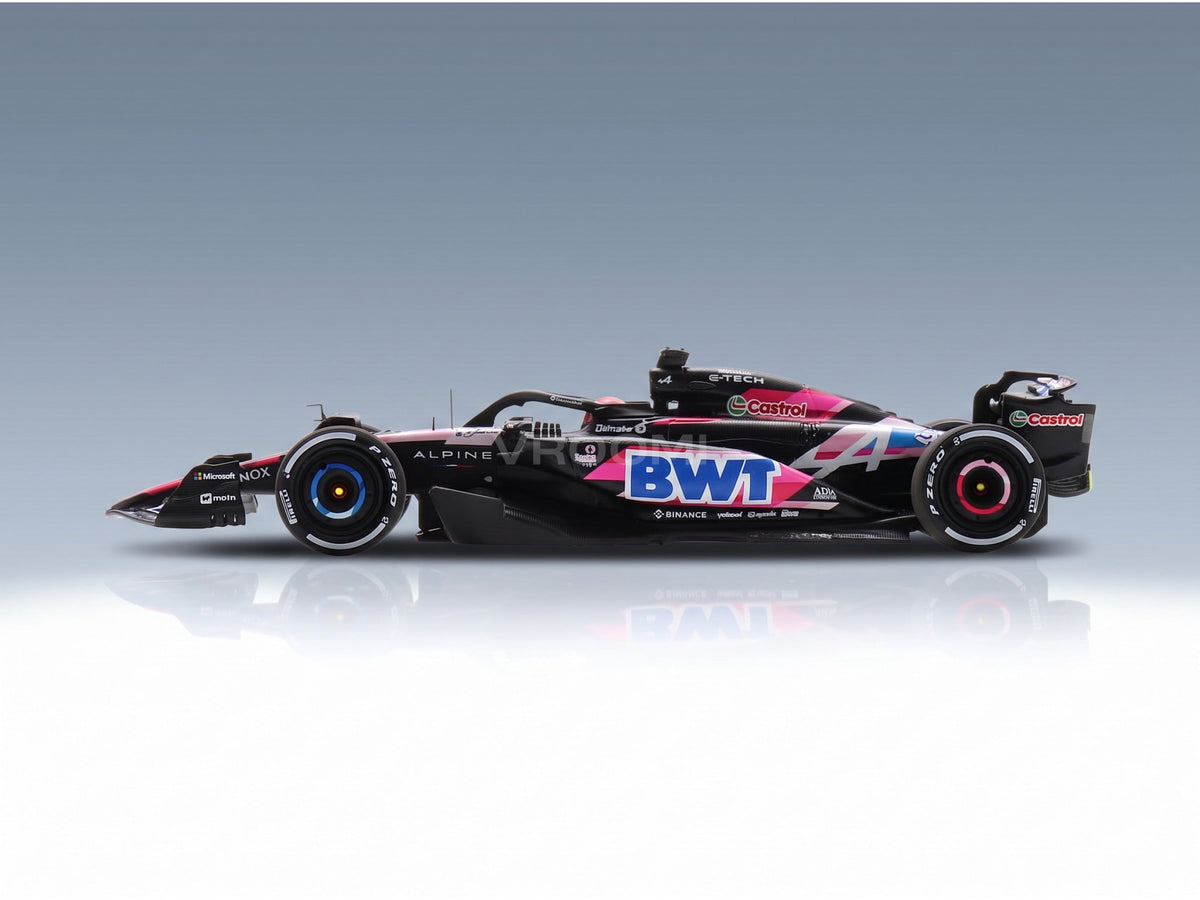 Alpine A524 BWT Alpine F1 Team No. 31 Esteban Ocon Bahrain GP 2024 Spark Model 1:43 scale model - side view