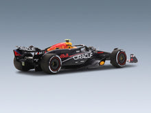 Red Bull RB20 Oracle Red Bull Racing No. 11 2nd Bahrain GP 2024 Sergio Perez Spark Model 1:43 - rear three-quarter view