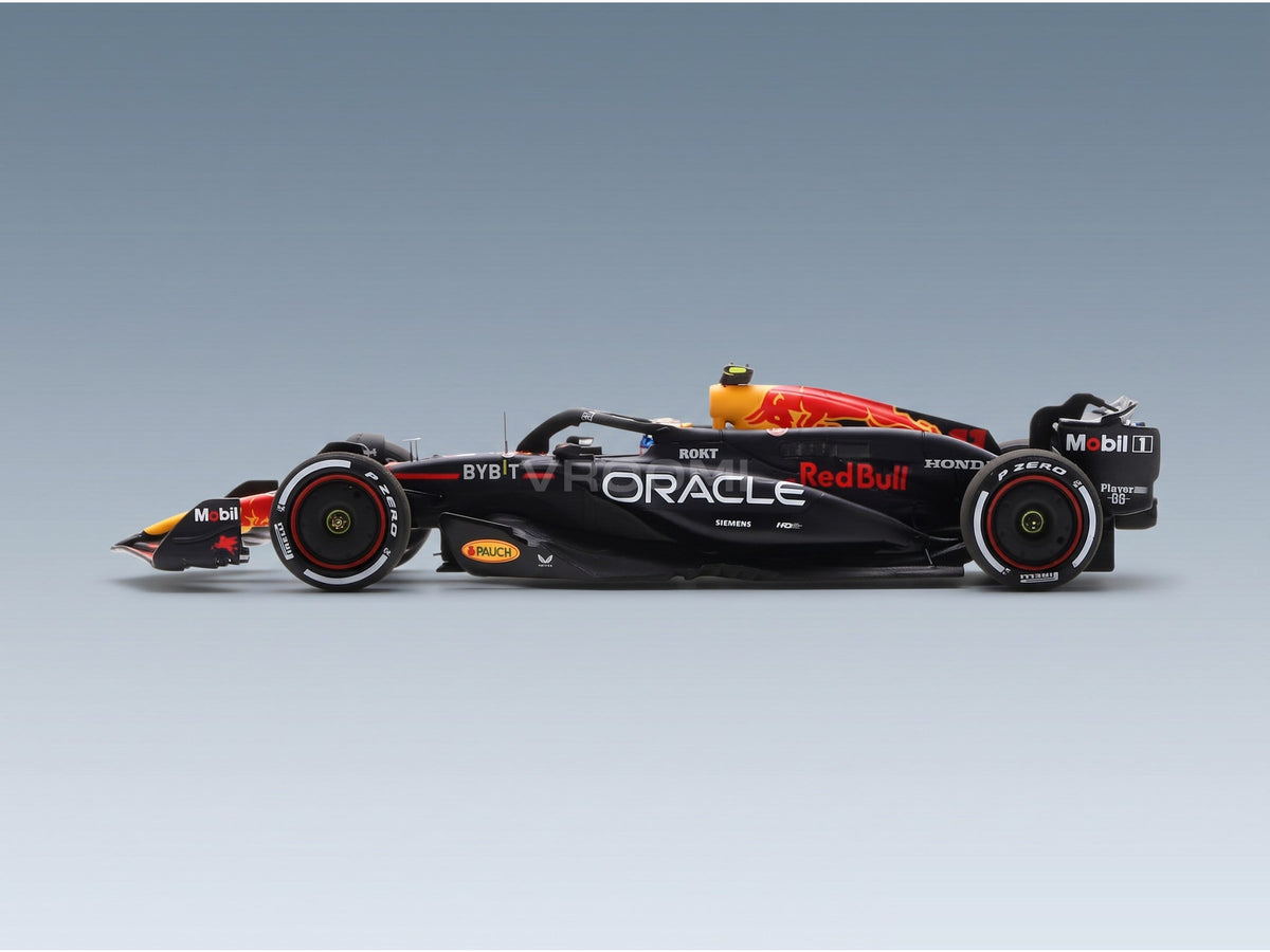 Red Bull RB20 Oracle Red Bull Racing No. 11 2nd Bahrain GP 2024 Sergio Perez Spark Model 1:43 scale model - side view