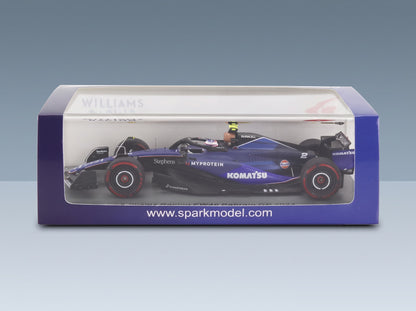 Williams FW46 Team Williams Racing No. 2 Logan Sargeant Bahrain GP 2024 Spark Model 1:43 - original packaging
