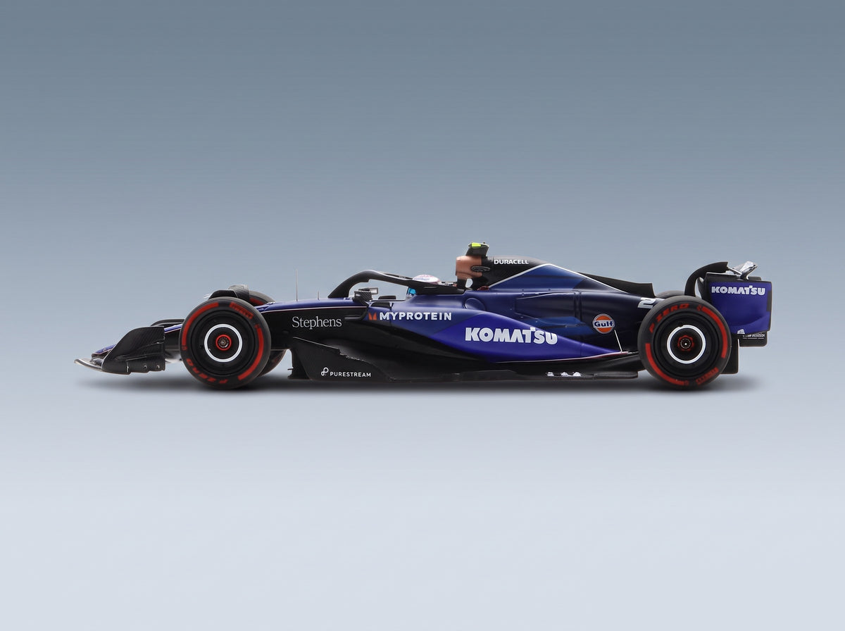 Williams FW46 Team Williams Racing No. 2 Logan Sargeant Bahrain GP 2024 Spark Model 1:43 - side view