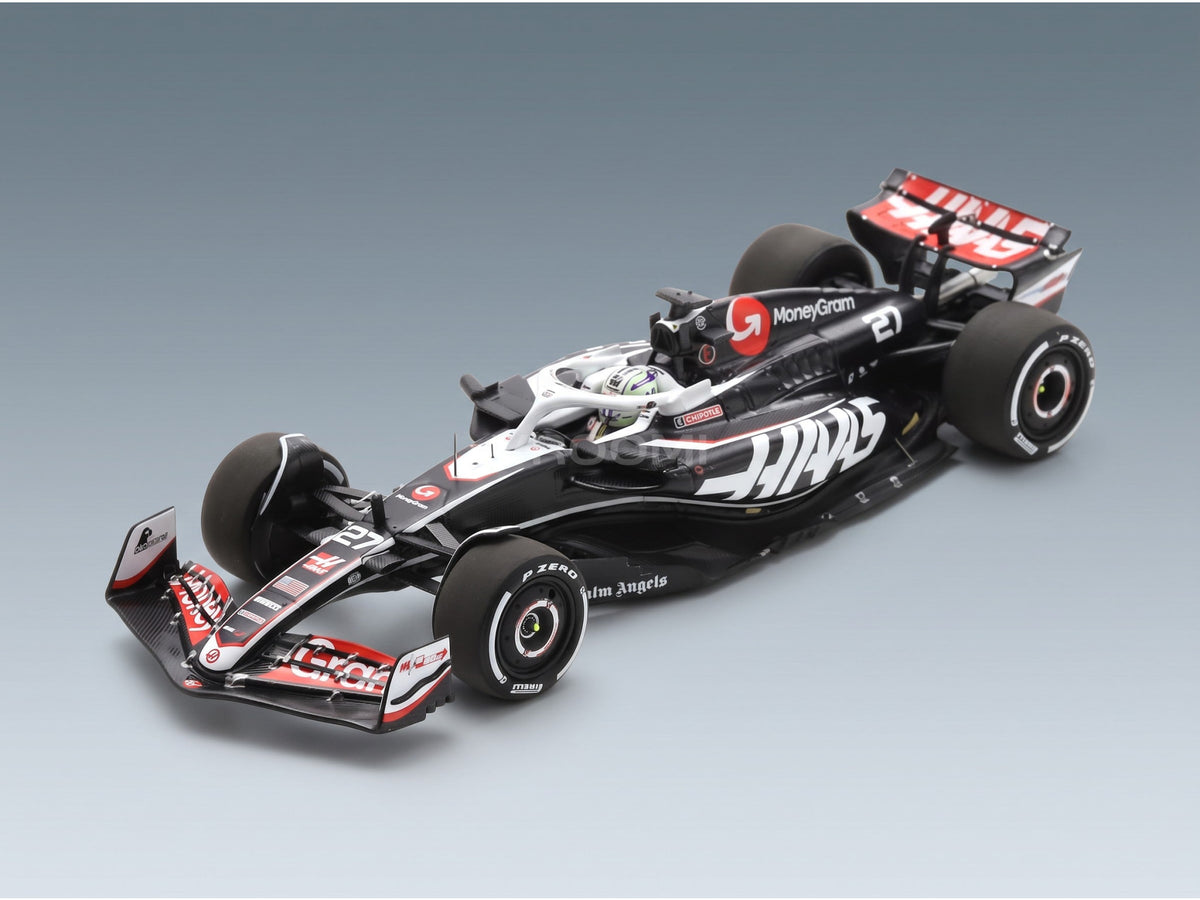 Haas VF-24 MoneyGram Haas F1 Team No. 27 Nico Hulkenberg Australian GP 2024 Spark Model 1:43 scale model - front three-quarter view
