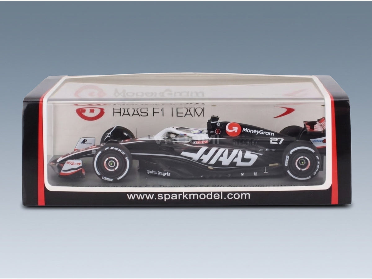 Haas VF-24 MoneyGram Haas F1 Team No. 27 Nico Hulkenberg Australian GP 2024 Spark Model 1:43 scale model - original packaging