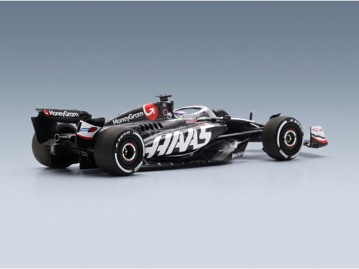 Haas VF-24 MoneyGram Haas F1 Team No. 27 Nico Hulkenberg Australian GP 2024 Spark Model 1:43 scale model - rear three-quarter view