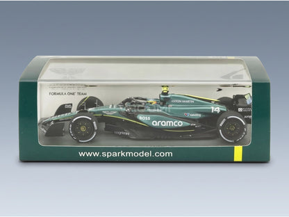 Aston Martin AMR24 Team Aramco Cognizant No. 14 5th Saudi Arabia GP Fernando Alonso 2024 Spark Model 1:43 scale model - original packaging