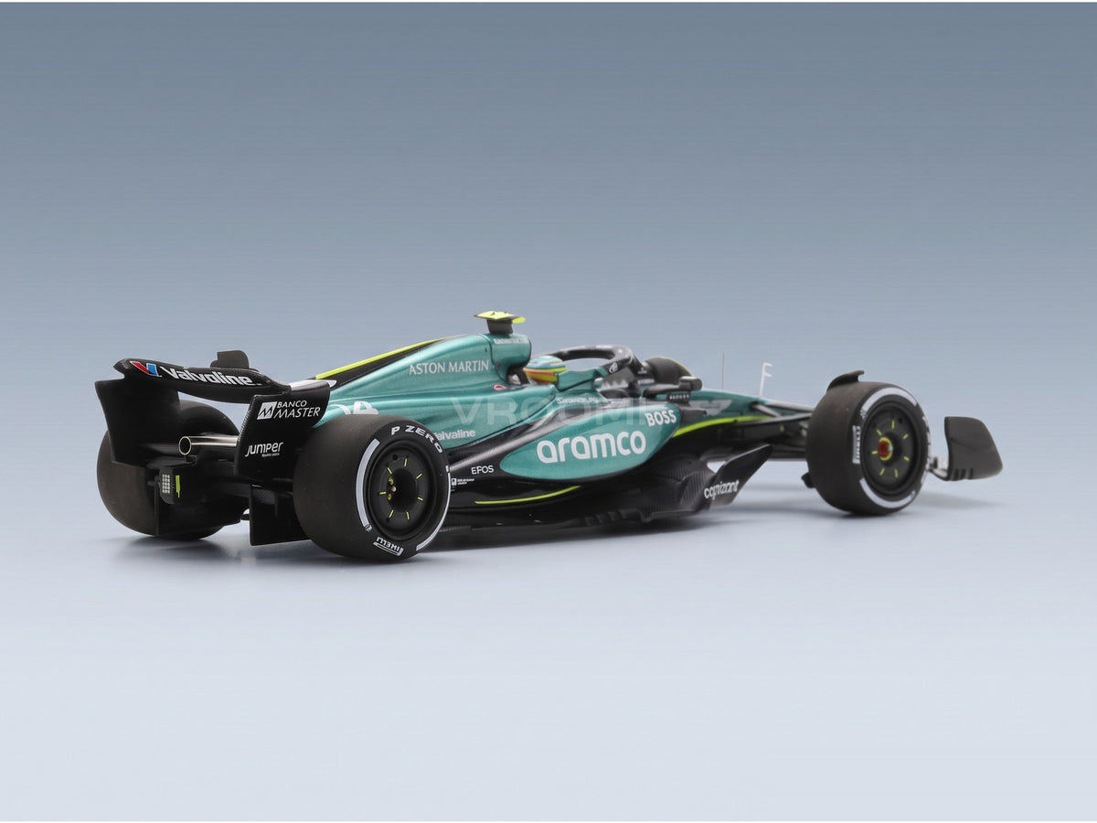 Aston Martin AMR24 Team Aramco Cognizant No. 14 5th Saudi Arabia GP Fernando Alonso 2024 Spark Model 1:43 scale model - rear three-quarter view