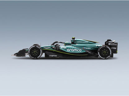 Aston Martin AMR24 Team Aramco Cognizant No. 14 5th Saudi Arabia GP Fernando Alonso 2024 Spark Model 1:43 scale model - side view