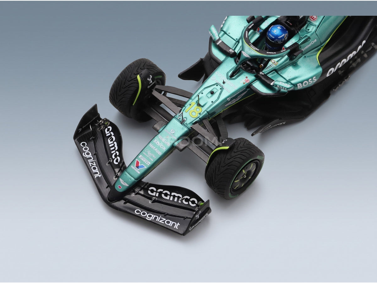 Aston Martin F1 AMR25 Aston Martin Aramco F1 Team No. 18 Lance Stroll Australian GP 2025 Spark Model 1:43 scale model - front detail