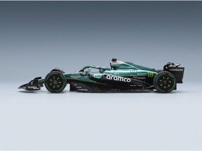 Aston Martin F1 AMR25 Aston Martin Aramco F1 Team No. 18 Lance Stroll Australian GP 2025 Spark Model 1:43 scale model - side view