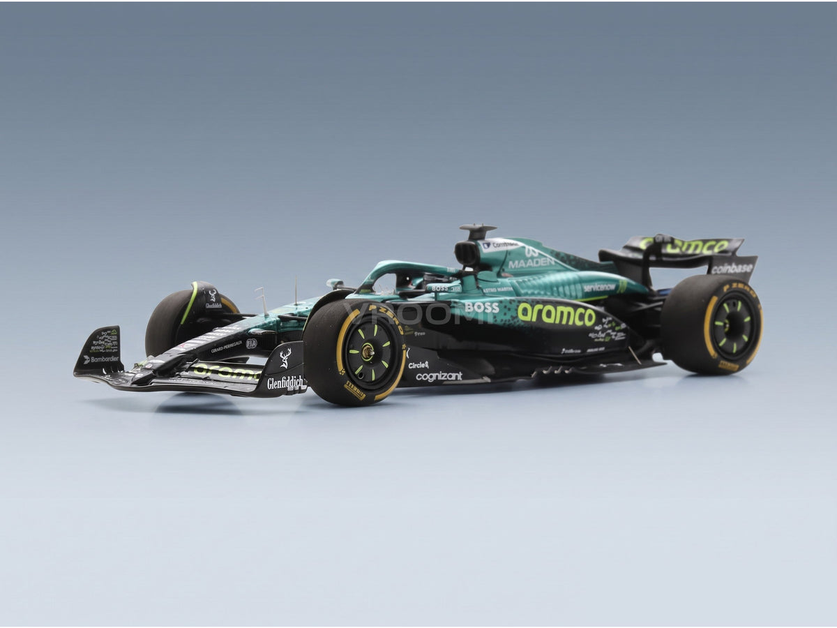 Aston Martin F1 AMR25 Team Aramco Cognizant No. 18 Lance Stroll USA GP 2025 Spark Model 1:43 scale model - side view