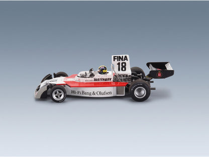 Surtees TS16 No. 18 Carlos Pace Spanish GP 1974 Spark Model 1:43 scale model - side view