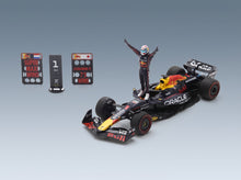 Red Bull RB21 Oracle Red Bull Racing No. 1 Verstappen Winner USA GP with Pit Board 2025 Spark Model 1:43 - front three-quarter view
