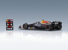 Red Bull RB21 Oracle Red Bull Racing No. 1 Verstappen Winner Las Vegas GP 2025 with Pit Board Spark Model 1:43 - rear three-quarter view