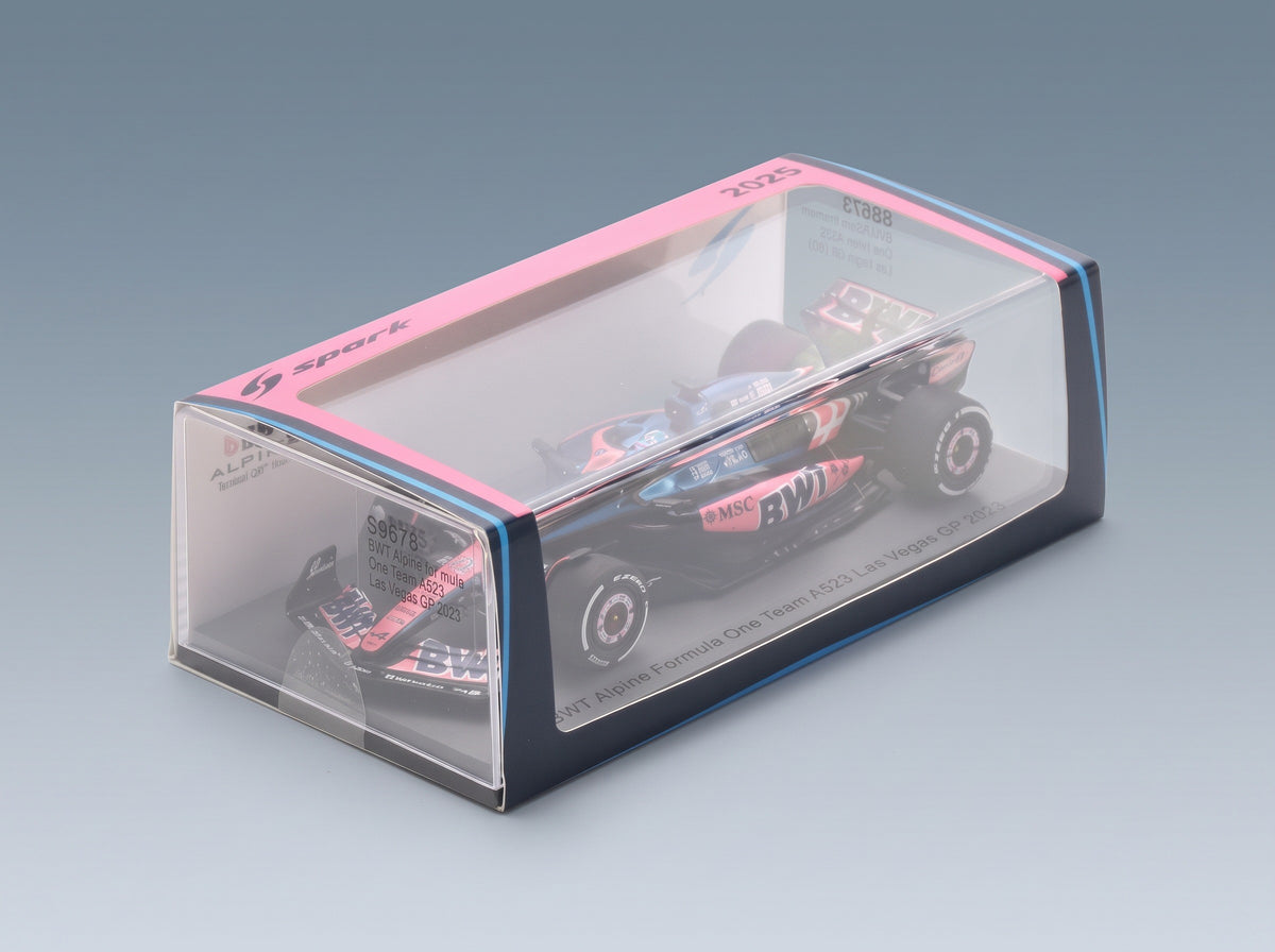 Alpine A525 BWT Alpine F1 Team No. 10 Pierre Gasly Las Vegas GP 2025 with Pit Board Spark Model 1:43 scale model - original packaging