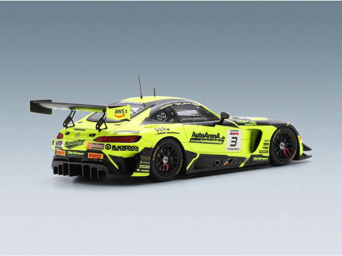Mercedes-AMG GT3 Team GetSpeed No. 3 F. Scholze K. Heyer P. Assenheimer A. Peroni 24h Spa 2023 Spark Model 1:43 scale model - rear three-quarter view