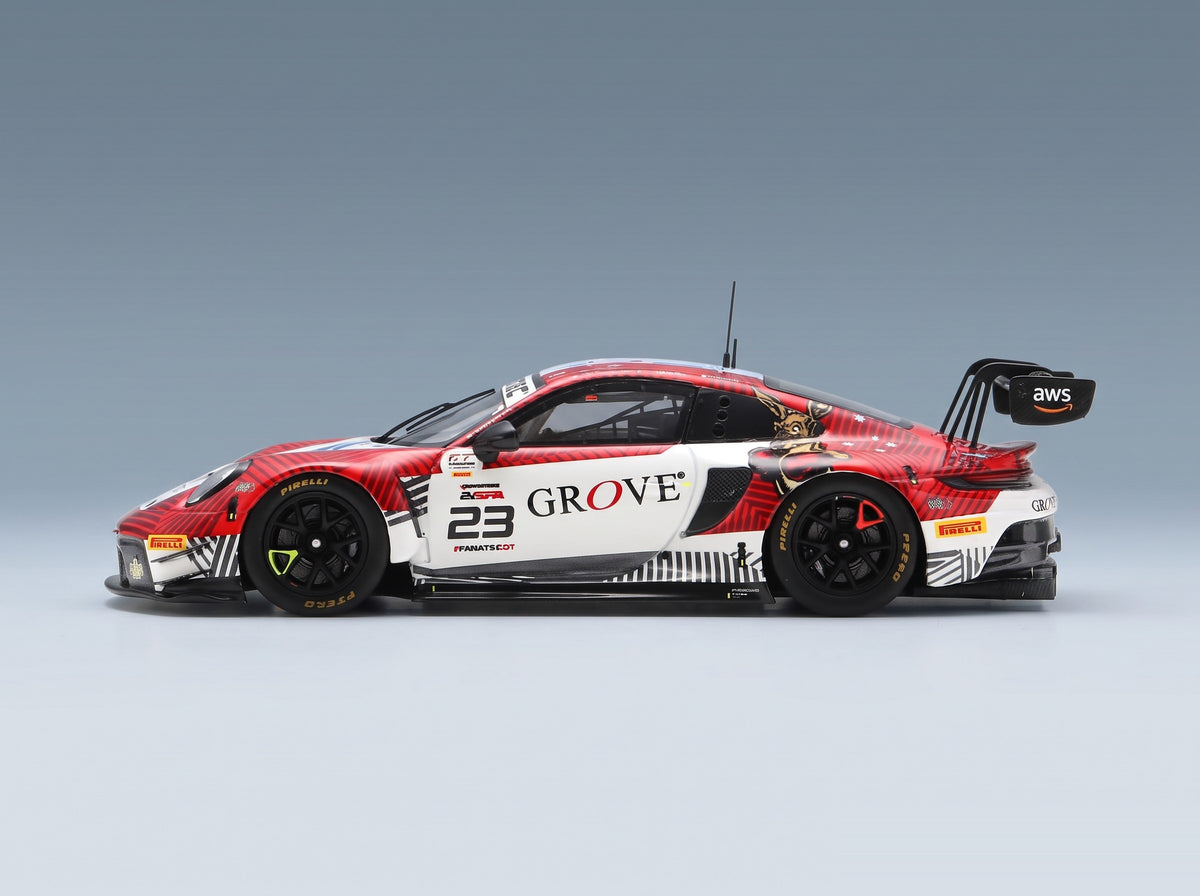 Porsche 911 992 GT3 R Grove Racing No. 23 S. Grove B. Grove A. De Pasquale E. Bamber 24h Spa 2023 Spark Model 1:43 - side view