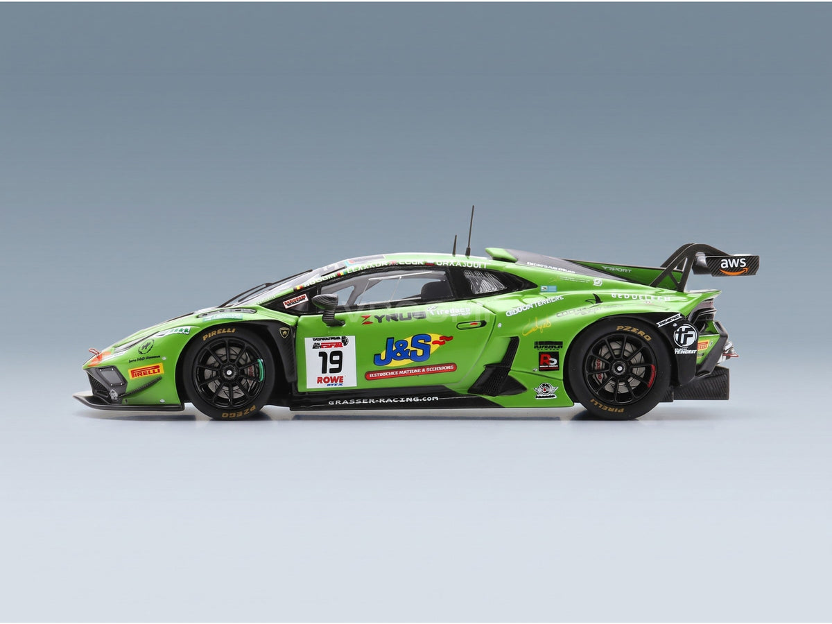 Lamborghini Huracán GT3 EVO2 Team GRT Grasser Racing No. 19 Llarena Cook Moulin Qarajouli 24h Spa 2024 Spark Model 1:43 scale model - side view