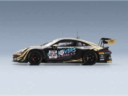 Porsche 911 992 GT3 R Team Schumacher CLRT No. 22 Ayhancan Guven Laurin Heinrich Dorian Boccolacci 24h Spa 2024 Spark Model 1:43 scale model - side view